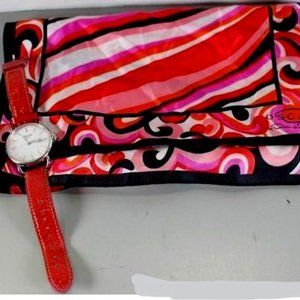 Coach Women's Watch W/ Oscar De La Renta Scarf